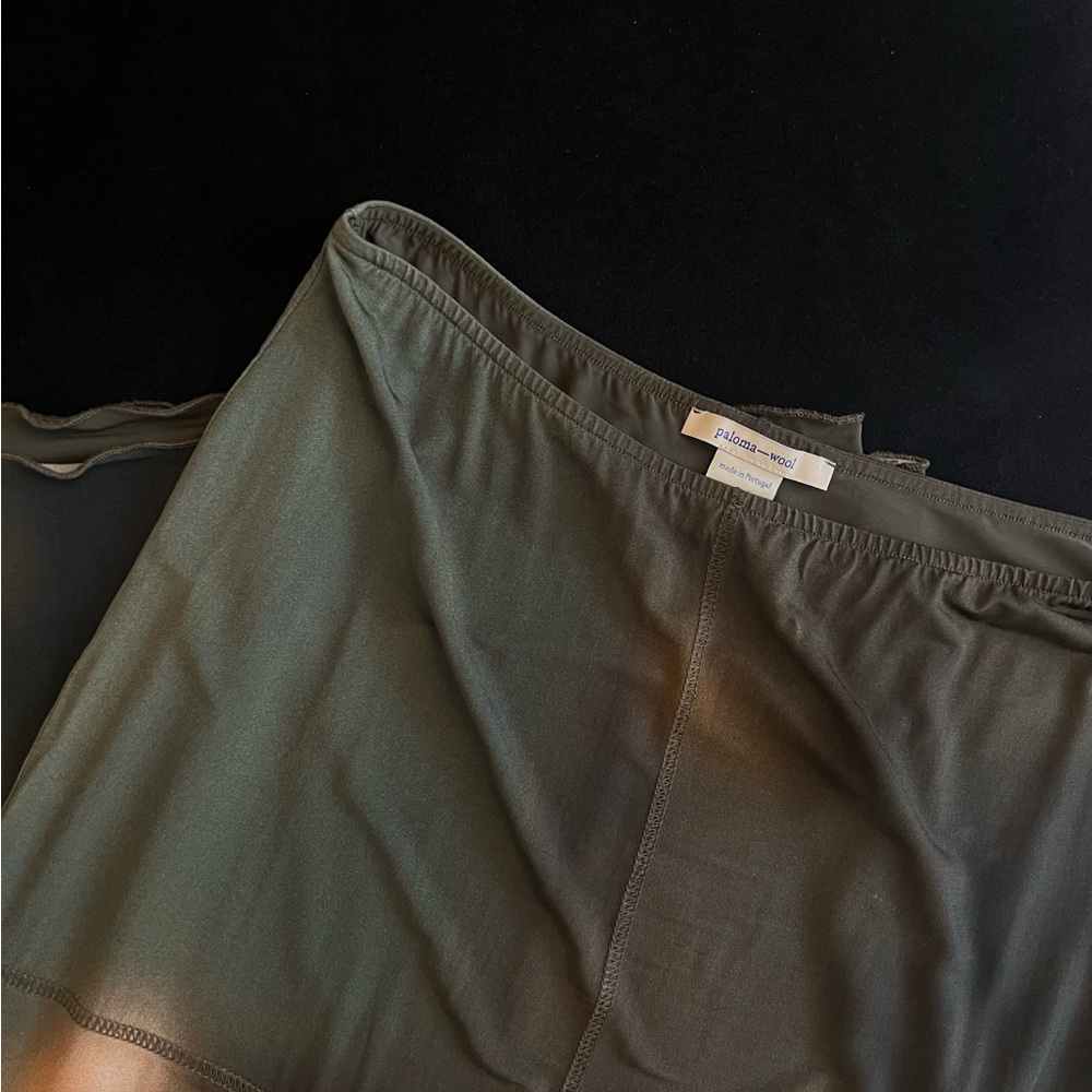 Paloma Wool Olive Midi Skirt